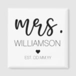 Elegant Custom Name Wedding New Couple Gift Magneet<br><div class="desc">Elegant Elegant Custom Name Wedding New Couple Gifts!</div>