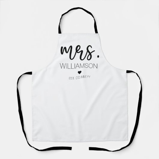 Elegant Custom Name Wedding New Couple Gift  Schort (Voorkant)