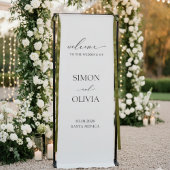 Elegant Custom Names and Date Ceremony Spandoek