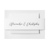 Elegant Custom Names Calligraphy Wedding Uitnodigingen Wikkel (Voorkant Voorbeeld)