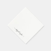 Elegant Custom Names Wedding Napkins Servet (Hoek)