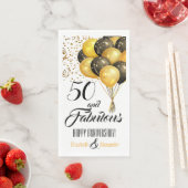 Elegant Custom Number en Celebration Gold Black Servet (Insitu)