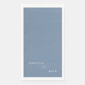 Elegant Custom Periwinkle Wedding Servet (Voorkant)