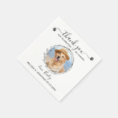 Elegant Custom Pet Foto Hartelijk dank voor het ho Servet (Hoek)