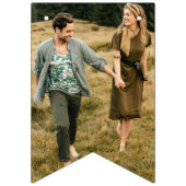 Elegant Custom Photo Bunting Flags Vlaggetjes (Eerste vlag)