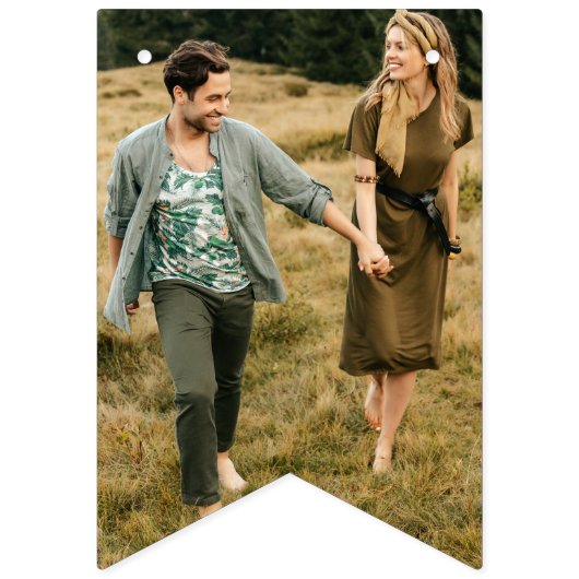 Elegant Custom Photo Bunting Flags Vlaggetjes (Eerste vlag)