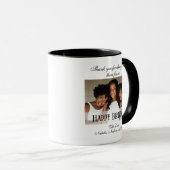Elegant Custom Photo Happy Birthday Coffee Mok (Voorkant rechts)