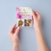 Elegant Custom Photo Logo Promotion Waterverf Flyer (Hand)