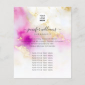 Elegant Custom Photo Logo Promotion Waterverf Flyer (Achterkant)