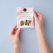 Elegant Custom Photo Logo Promotion Waterverf Flyer (Hand)