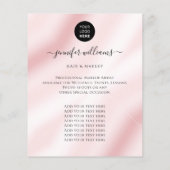 Elegant Custom Photo Logo Promotion Waterverf Flyer (Achterkant)