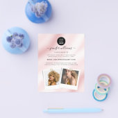 Elegant Custom Photo Logo Promotion Waterverf Flyer (Enkel)