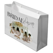 Elegant Custom Photo Vrijgezellenfeest Groot Cadeauzakje (Voorkant Gekanteld)