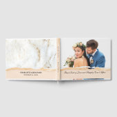 Elegant Custom Photo Weddenschap Book Gastenboek (Volledig)