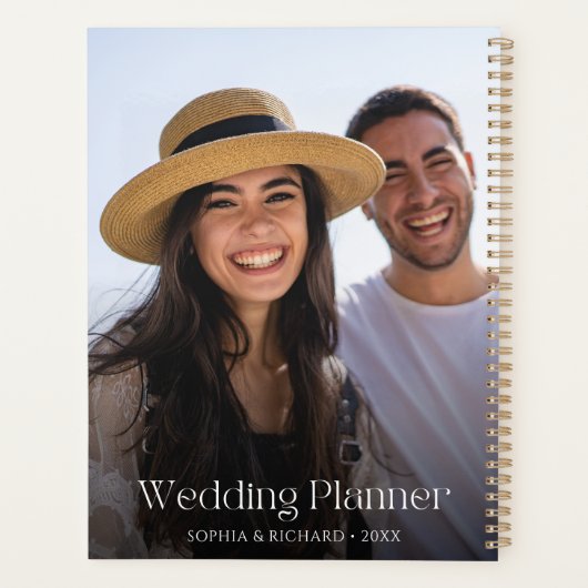 Elegant Custom Photo Wedding Planner (Achterkant)