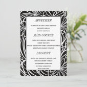 Elegant Custom Photo Wedding Table Menu Kaarten (Staand voorkant)