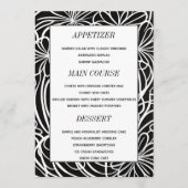 Elegant Custom Photo Wedding Table Menu Kaarten (Voorkant)
