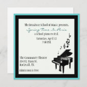 Elegant Custom Piano Innovation Kaart (Voorkant / Achterkant)