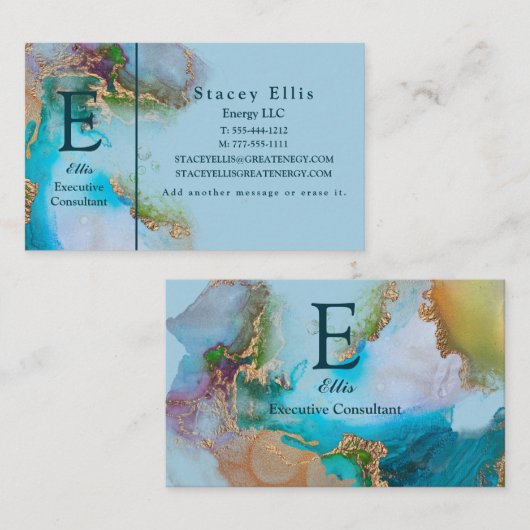 Elegant Custom Professional Visitekaartje (Voorkant / Achterkant)