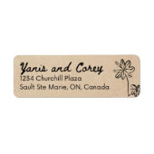 Elegant Custom Return Address Label | Personalized (Voorkant)