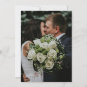 Elegant Custom Save the Date QR Invitation Kaart (Achterkant)