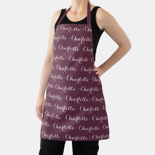 Elegant Custom script mauve chique patroon Schort (Insitu)
