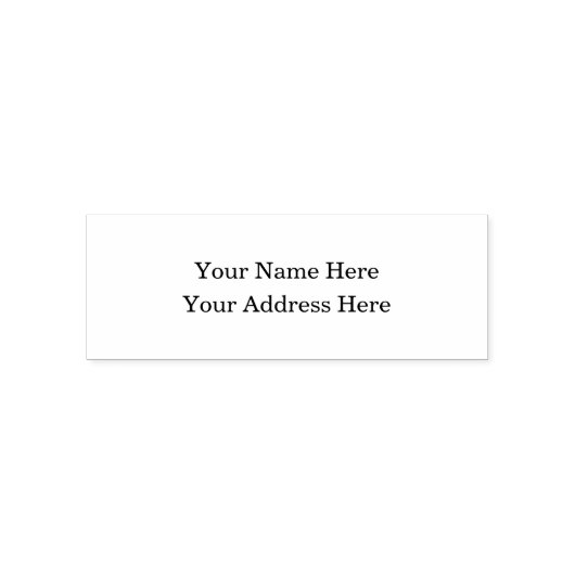 Elegant Custom Stijlvol Eenvoudig Gepersonaliseerd Zelfinktende Stempel (Design)