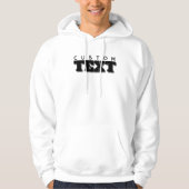 Elegant Custom Text Mens Modern Front Side Print Hoodie (Voorkant)