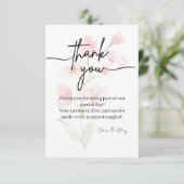Elegant Custom Thank You Card Bedankkaart (Staand voorkant)