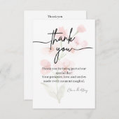 Elegant Custom Thank You Card Bedankkaart (Voorkant / Achterkant)