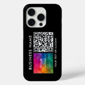 Elegant Custom Uw QR Code Business Logo hier Case-Mate iPhone Case (Achterkant)