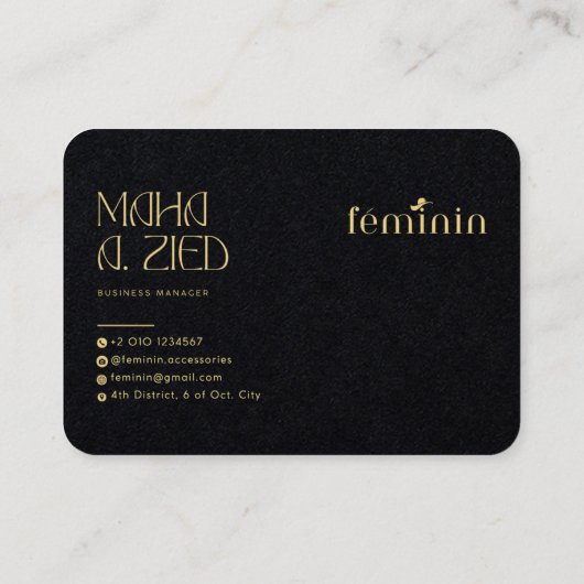 Elegant custom Visitekaartje ontwerp (Achterkant)