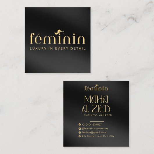 Elegant custom Visitekaartje ontwerp (Voorkant / Achterkant)