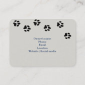 Elegant Custom Visitekaartje voor Ragdoll Cattery (Achterkant)