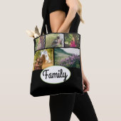 Elegant Custom Voeg je eigen familie fotocollage t Tote Bag (Dichtbij)