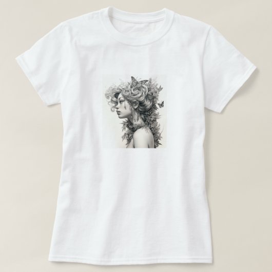 Elegant Custom Voeg je eigen foto toe Vrouwen shir T-shirt (Design voorkant)