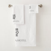 Elegant Custom Voeg Logo Business Hospitality Hote Bad Handdoek (Insitu)