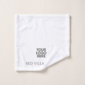Elegant Custom Voeg Logo Business Hospitality Hote Bad Handdoek (Wasdoekje)