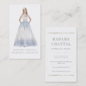 Elegant Custom Wedding Dress Designer Boutique Visitekaartje (Voorkant / Achterkant)