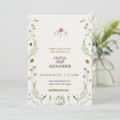 Elegant Custom Wedding Invitation Kaart (Staand voorkant)