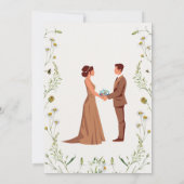 Elegant Custom Wedding Invitation Kaart (Achterkant)