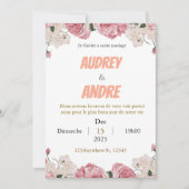 Elegant Custom Wedding Invitation Kaart (Voorkant)