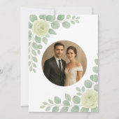 Elegant Custom Wedding Invitation with Accents Kaart (Voorkant)