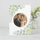 Elegant Custom Wedding Invitation with Accents Kaart (Staand voorkant)