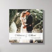 Elegant Custom Wedding Jubileum Foto Canvas Afdruk (Voorkant)