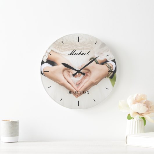 Elegant Custom Wedding Jubileum | Wandklok (Huis)