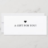 Elegant Custom White Business Gift Certificate (Achterkant)