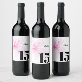 Elegant Custom Wijn Label Party tafel label Etiket
