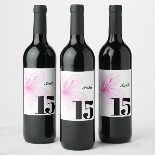 Elegant Custom Wijn Label Party tafel label Etiket (Flessen)
