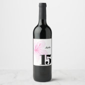 Elegant Custom Wijn Label Party tafel label Etiket (Voorkant)